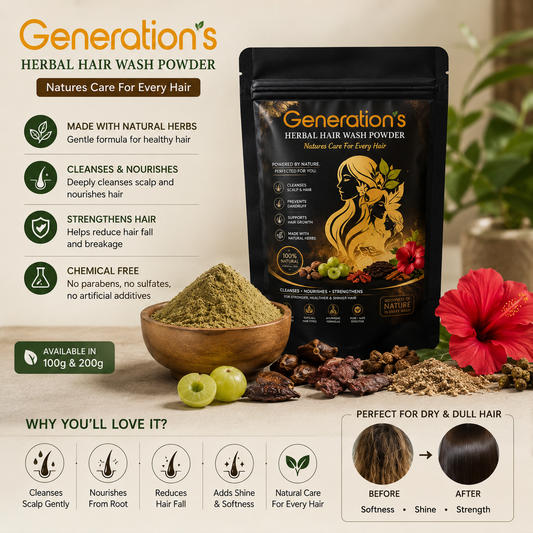 Generation's Ayurvedic Care Herbal Hair Wash Powder
