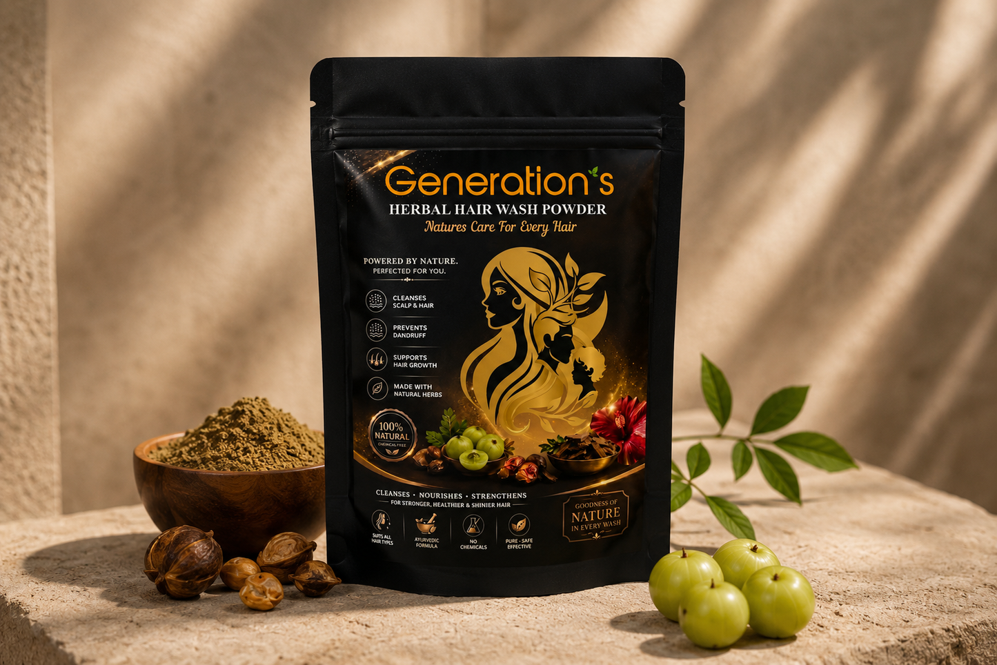 Generation's Ayurvedic Care Herbal Hair Wash Powder