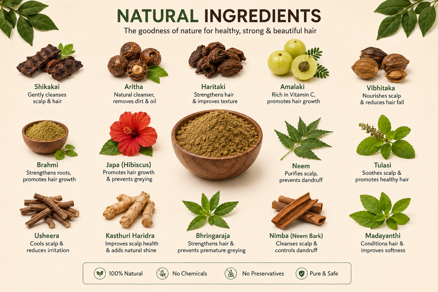 Generation's Ayurvedic Care Herbal Hair Wash Powder